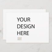 impression personnalisée sur invitation 7x5 (Devant / Derrière)