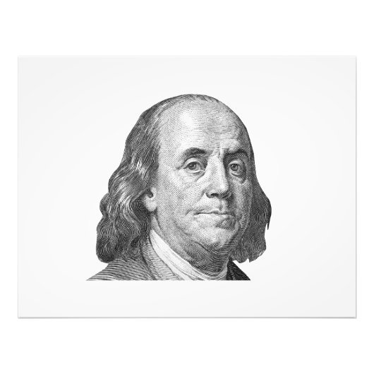 Impression Photo 100 dollars, Benjamin Franklin (Devant)
