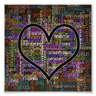 Impression Photo 100 mots positifs