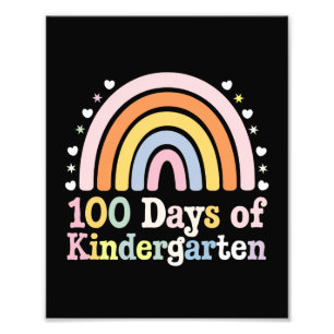 Impression Photo 100e jour d'école maternelle enseignant enfants 10