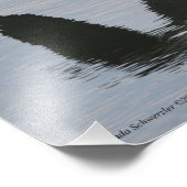 Impression Photo 11X14 Grand Héron bleu en vol (Coin)