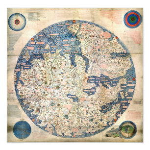 Impression Photo 1458 World Map by Fra Mauro
