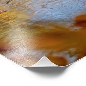 Impression Photo 14x11 Grand Héron Bleu encadré de feuillage d'auto (Coin)