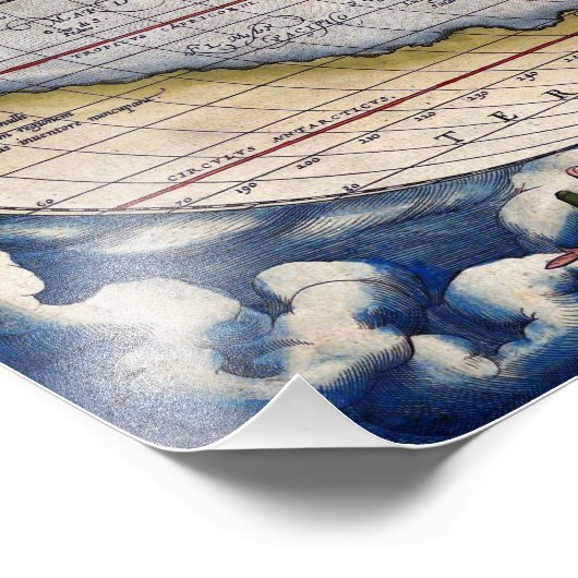 Impression Photo 1564 World Map by Ortelius (Coin)