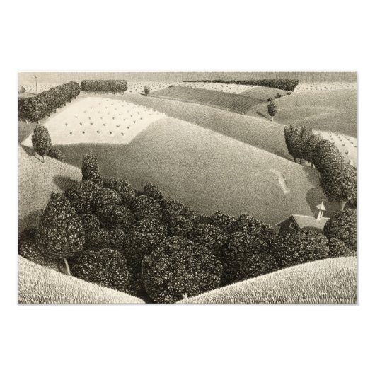 Impression Photo 15 juillet 1938 par Grant Wood (Devant)