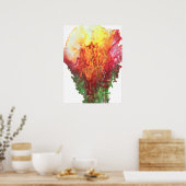 Impression photo 18"x24", fleur abstraite (Cuisine)