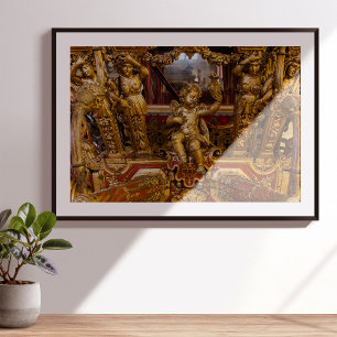 Impression Photo 18e c. Détail de l'entraîneur. Museu dos Coches. L