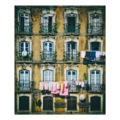 Impression Photo 18ème bâtiment en ruines dans le district d'Alfama (Devant)