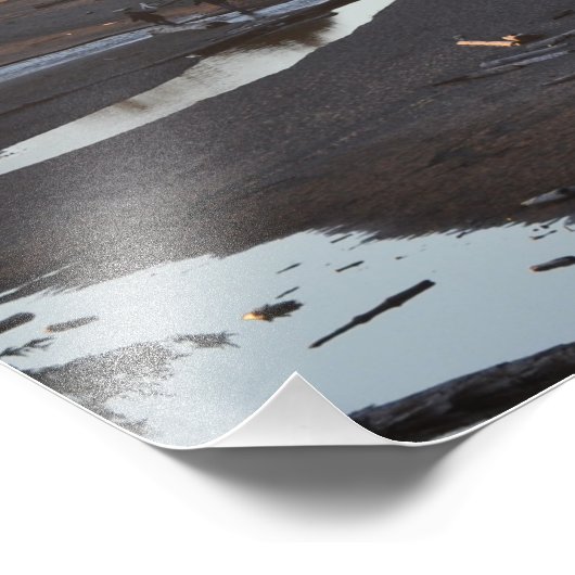 Impression Photo 18x24 Ruby Beach sur l'océan Pacifique (Coin)