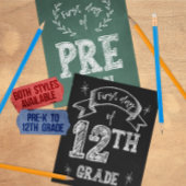 Impression Photo 1er jour de 12e année, 1er jour d'école, niveau su