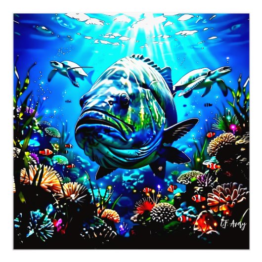 Impression Photo 27.03" x 27.03 Ocean View (Devant)