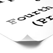 Impression Photo 4e amendement de la Constitution des États-Unis (Coin)