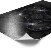 Impression Photo 50 Nuances De Gris - Art Fractal (Coin)