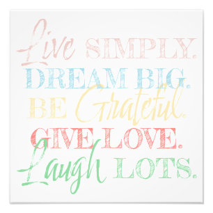 Impression Photo 5 rappels quotidiens : Paroles de sagesse inspiran