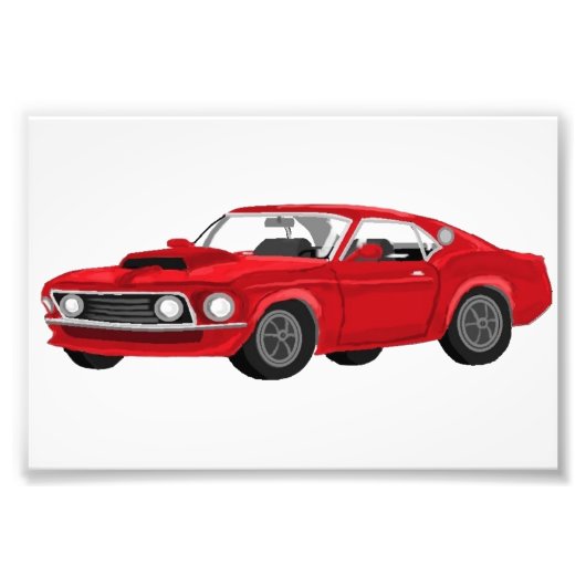 Impression Photo 60´s muscle cars (Devant)
