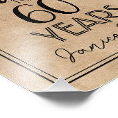 Impression Photo 60e anniversaire signe (Coin)