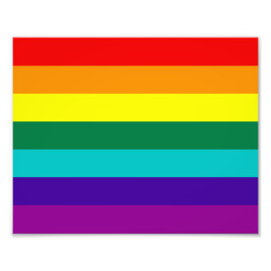 Impression Photo 7 bandes Rainbow Pride