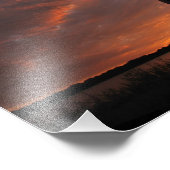 Impression Photo 8x10 Guitare Sunset Silhouette (Coin)