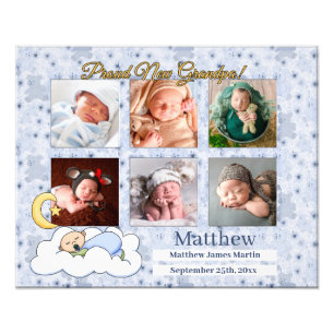 Impression Photo 8x10 Nouveau grand-père Collage 6