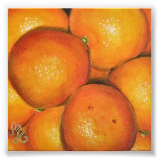 Impression photo 8x8" - Oranges (Devant)