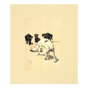 Impression Photo A Dog Day Pl 03 (1902) Cecil Charles Tapestry