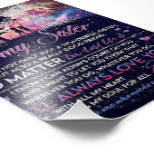 Impression Photo À Ma Soeur Lady Girl Cadeau, Soeur Cadeau Annivers (Coin)