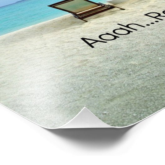 Impression Photo Aaah...Retraite, design populaire (Coin)