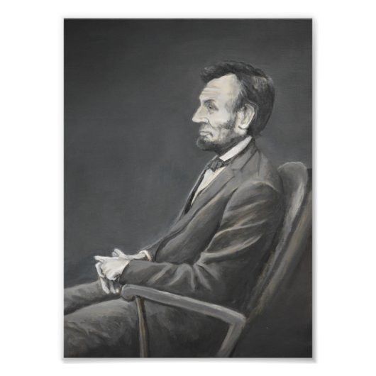 Impression Photo Abraham Lincoln Portrait Art (Devant)