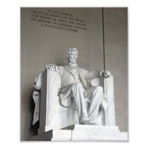 Impression Photo Abraham Lincoln Statue Lincoln Memorial Washington