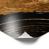 Impression Photo Abstract Black and Gold Circles (Coin)