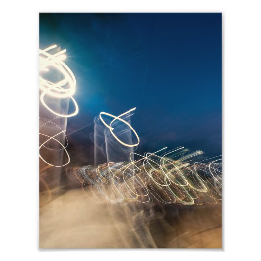 Impression Photo Abstract Intentional Camera Movement Night Light T (Devant)