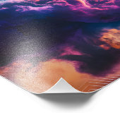 Impression Photo Abstract Space Nebula Art - Colorful Cosmic (Coin)