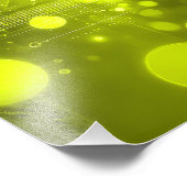 Impression Photo Abstract yellow lights and shapes (Coin)