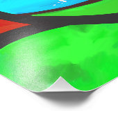 Impression Photo Abstrait - Cabine dans la forêt (Coin)