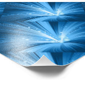 IMPRESSION PHOTO ABSTRAIT CLAIR RAYS BLUES ESPACE BLANC TEXTURES WA (Coin)