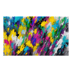 Impression Photo Abstrait éclat de peinture