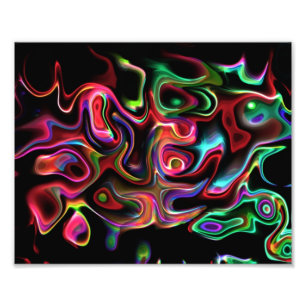 Impression Photo Abstrait Funky 90