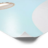 Impression Photo Abstrait moderne pastel bleu clair et rose vif (Coin)