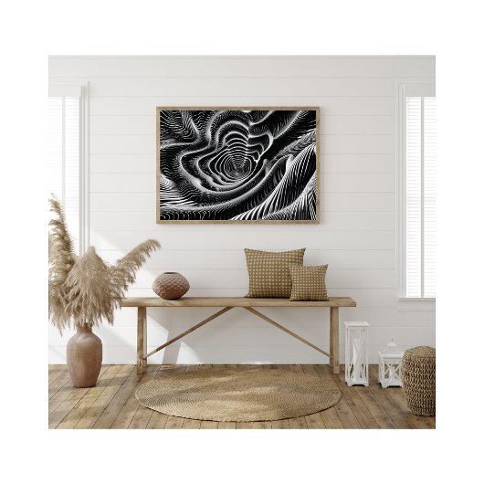 Impression Photo Abstrait noir et blanc