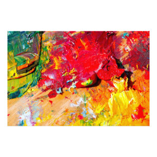 Impression Photo Abstraite De Palette Artiste