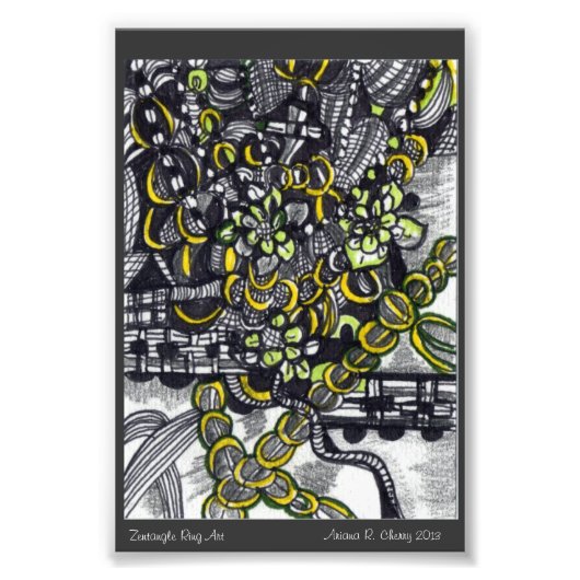 Impression Photo ACEO Ring Art in Ink par Ariana R. Cherry (Devant)