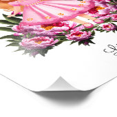 Impression Photo Adorable princesse avec fleurs (Coin)