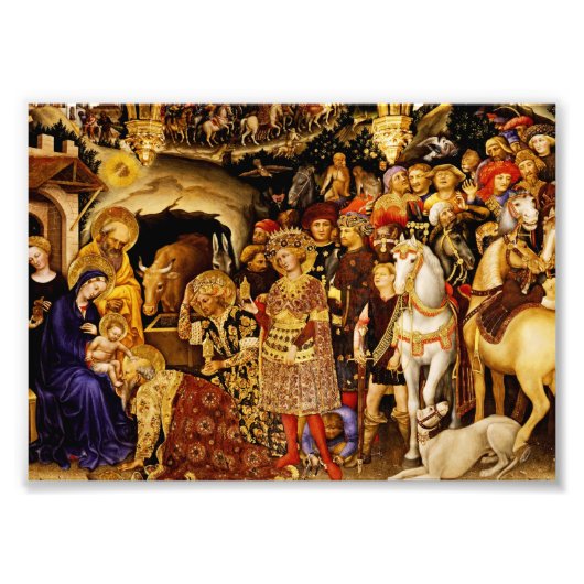 Impression Photo Adoration of the Magi by Gentile da Fabriano (Devant)