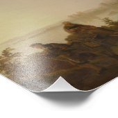 Impression Photo Aelbert Cuyp - Paysage avec le vol vers l'Egypte (Coin)