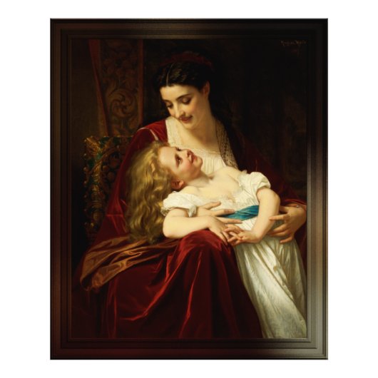 Impression Photo Affection maternelle de Hugues Merle (Devant)