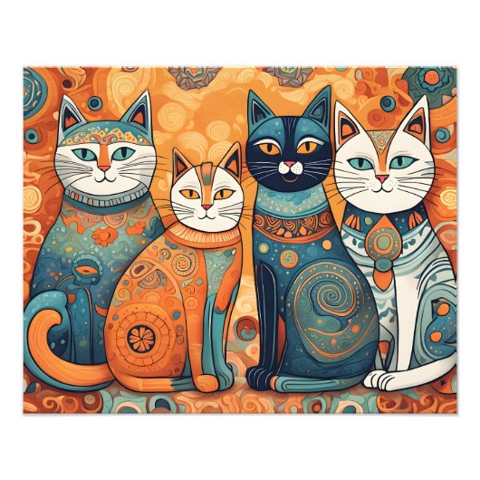Impression Photo affiche apaisante pour chats (Devant)