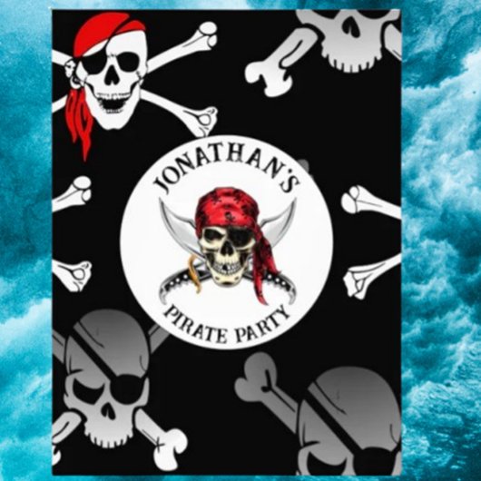 IMPRESSION PHOTO AFFICHE CRÂNES DU PARTI PIRATE