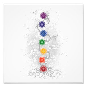 Impression Photo Affiche d'arbre de Chakra