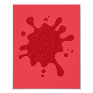 Impression Photo Affiche d'art éclaboussé rouge tomate – Personnali