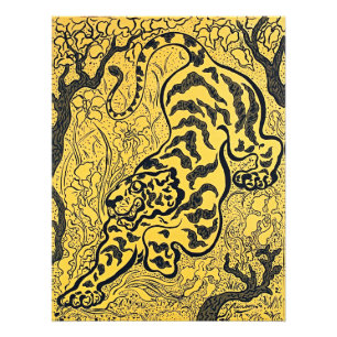 Impression Photo Affiche d'art fine Paul Ranson Tigre dans la Jungl